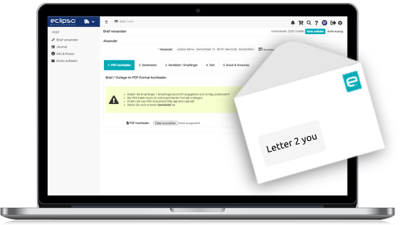 Briefe online schreiben und versenden